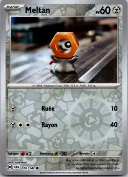 Carte Pokemon Meltan 102/142 Reverse - 2024 - Image 1