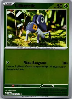 Carte Pokemon Lilliterelle 009/094 Reverse 2025 - Image 1