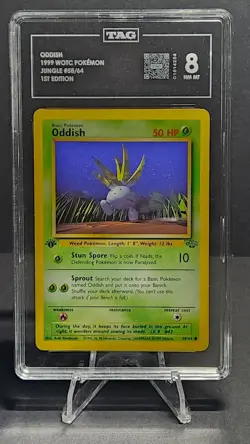 Oddish 58/64 Pokemon Jungle 1st Edition 1999 - TAG 8 - Image 1