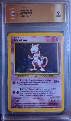 Pokemon Mewtwo Base Set 10/102 - Image 1