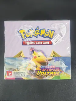 Pokemon TCG: Sword & Shield Vivid Voltage Booster Box Factory Sealed - Image 1
