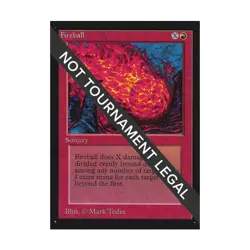 WOTC MtG International Ed. Fireball (C) NM - Image 1