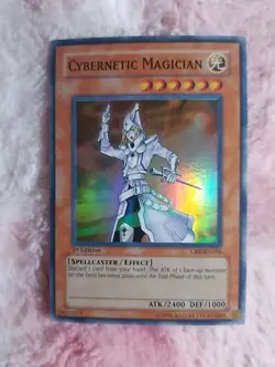 Yu-gi-oh! Cybernetic Magician Holo Effect Spellcaster CRV-EN016 1st Edition - Image 1