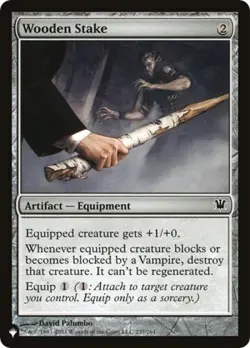 Wooden Stake - Light Play MTG The List - Image 1