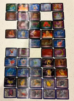 Vintage 2000s Pokemon Stadium Action 3D's Collector's Record Cards - 45/51 - Image 1