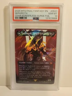 Sephiroth #527 PSA 10 GEM MINT Borderless Surge Foil | Final Fantasy MTG Collect - Image 1