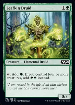 Leafkin Druid -Foil Near Mint MTG Magic 2020 Core Set - Image 1