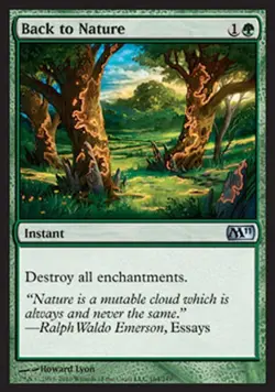 Back to Nature - Medium Play MTG Magic 2011 Core Set - Image 1