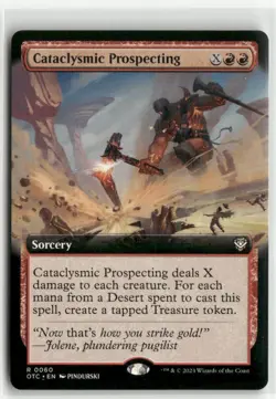 Cataclysmic Prospecting Extended Art Commander Outlaws of Thunder Junction MTG - Image 1