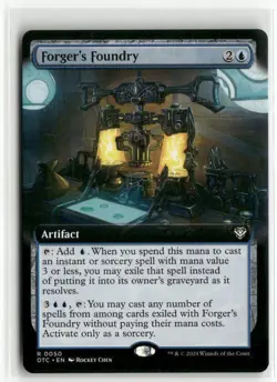 Forger's Foundry Extended Art - Commander Outlaws of Thunder Junction MTG NM - Image 1