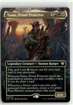 Yuma, Proud Protector Borderless - Commander Outlaws of Thunder Junction MTG NM - Image 1