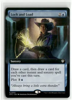 Lock and Load Extended Art - Commander Outlaws of Thunder Junction MTG NM - Image 1