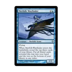 WOTC MtG Zendikar Merfolk Wayfinder (U) (x4) NM - Image 1
