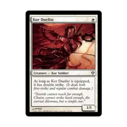 WOTC MtG Zendikar Kor Duelist (U) (x4) NM - Image 1