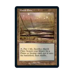 WOTC MtG Modern Horizons 2 Marsh Flats (Retro Frame) (R) (Foil) NM - Image 1