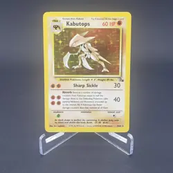 Kabutops Fossil 9/62 Pokemon Card WOTC 1999 Vintage Holo Rare - Image 1