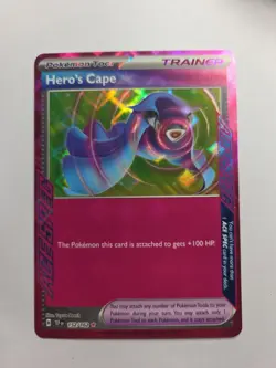 Hero's Cape 152/162 SV05: Temporal Forces Holo Near Mint Nm Pokemon Tcg - Image 1