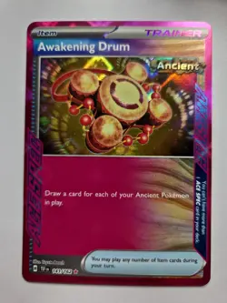 Awakening Drum 141/162 Sv05: Temporal Forces Holo Near Mint Nm Pokemon Tcg - Image 1