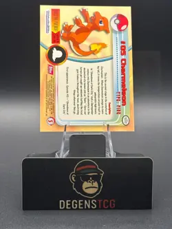 pokemon topps 2000 tv charmander charmeleon charizard topps 04 05 06 nm red logo - Image 5