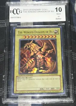 2010 Yugioh Legendary Collection The Winged Dragon of RA #LC01-EN003 BCCG 10 - Image 1