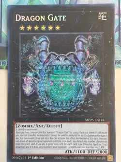 Yugioh 1x Dragon Gate Prismatic Secret Rare MP25-EN148 2025 Mega-Pack 1st Ed NM - Image 2