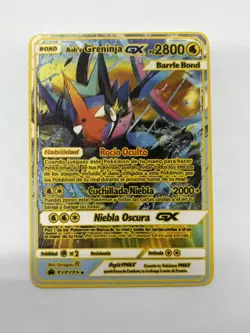 Ashs GreninjaGX PS2800 Gold Metal Pokemon Card-Collectible Gift Display - Image 4