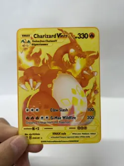 CharizardVMAX HP330 Gold Metal Pokemon Card-Collectible Gift Display - Image 3