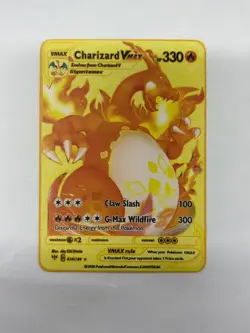 CharizardVMAX HP330 Gold Metal Pokemon Card-Collectible Gift Display - Image 4