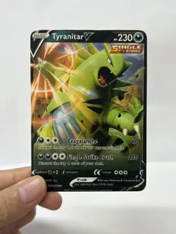 TyranitarV HP230 Gold Metal Pokemon Card-Collectible Gift Display - Image 3