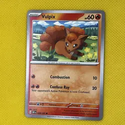 Vulpix 028/197 Common Obsidian Flames scarlet & Violet Pokemon Card NM - Image 1