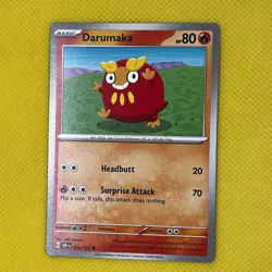 Darumaka 034/197 Common Obsidian Flames scarlet & Violet Pokemon Card NM - Image 1