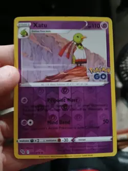 Pokemon TCG Xatu Reverse Holo Uncommon Psychic Card 033/078 Pokemon Go - Image 1
