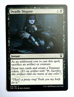 MTG Deadly Dispute Card 124/361 CLB Battle for Baldur's Gate. Magic Gathering - Image 1