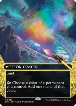 Meteor Crater (0026) (Borderless) - 26 / English / Near Mint MTG - Image 1
