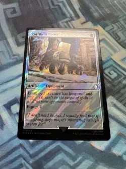 MTG Surge Foil Swiftfoot Boots NM- Universes Beyond: Fallout - Image 3