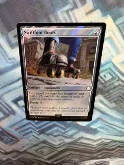 MTG Surge Foil Swiftfoot Boots NM- Universes Beyond: Fallout - Image 4