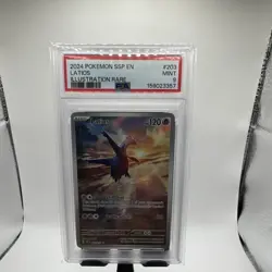 Pokemon TCG Latios Holo PSA 9 Sv08 Surging Sparks 203/191 English 2024 - Image 1
