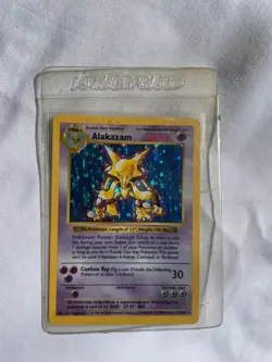 Pokemon TCG Alakazam Base Set SHADOWLESS 1/102 Holo 95, 96, 98, 1999 Wizards - Image 1