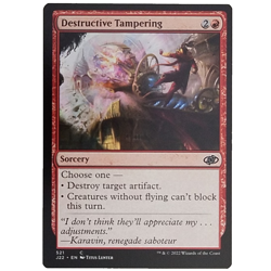 x1 Destructive Tampering J22 MTG M/NM Common Red Sorcery Jumpstart 2022 TCG CCG - Image 1