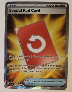Full Art Special Red Card English Pokemon 113/086 NM Chaos Rising - Image 1