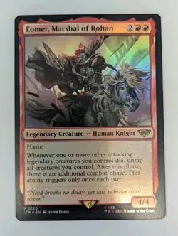 Eomer, Marshal of Rohan Universes Beyond: the Lord of the Rings: - MTG RARE - Image 1