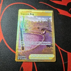 POKEMON GAPEJAW BOG 213/195 SWSH12 SILVER TEMPEST SECRET RARE STADIUM HOLO - Image 1