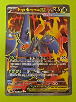 Pokemon TCG Phantasmal Flames Mega Heracross EX 119/094 Ultra Rare Holo Nm+ - Image 1