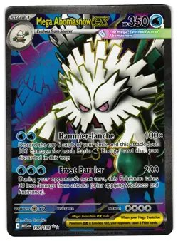 Pokemon TCG Mega Abomasnow ex Ultra Rare ME01: Mega Evolution 157/132 Holo NM - Image 1