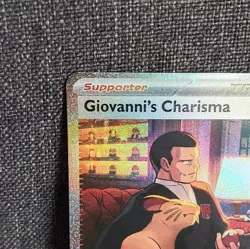 Pokemon TCG Giovanni's Charisma Holo Card 204/165 SV Scarlet & Violet 151 - Image 2
