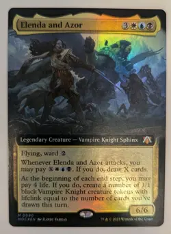 Elenda and Azor (Extended Art) Commander: March of the Machine Foil - MTG MYTHIC - Image 1