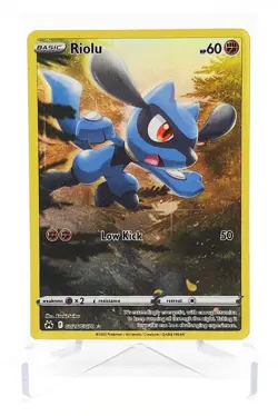 Pokemon TCG Crown Zenith Galarian Gallery Riolu GG26/GG70 Holo - Image 1