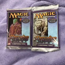 Set of 2 Magic the Gathering Mercadian Masques Booster Pack Factory Sealed MTG 742818065702 - Image 1