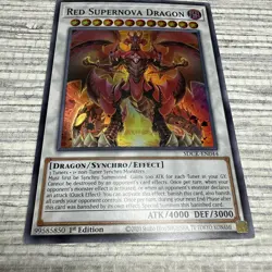 Red Supernova Dragon - Super Rare - SDCK-EN044 Yugioh - Image 2