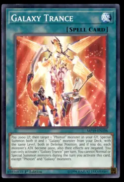 Yu Gi Oh! Galaxy Trance MP19 EN198 MP19 1st Edition Regular - Image 1